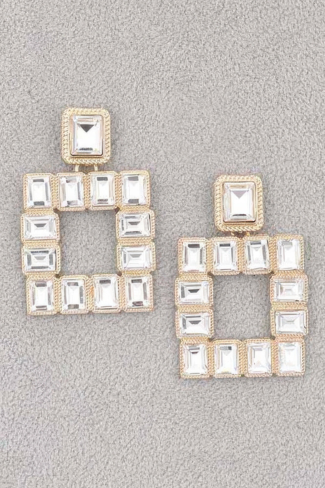 Rhinestone Square Earring