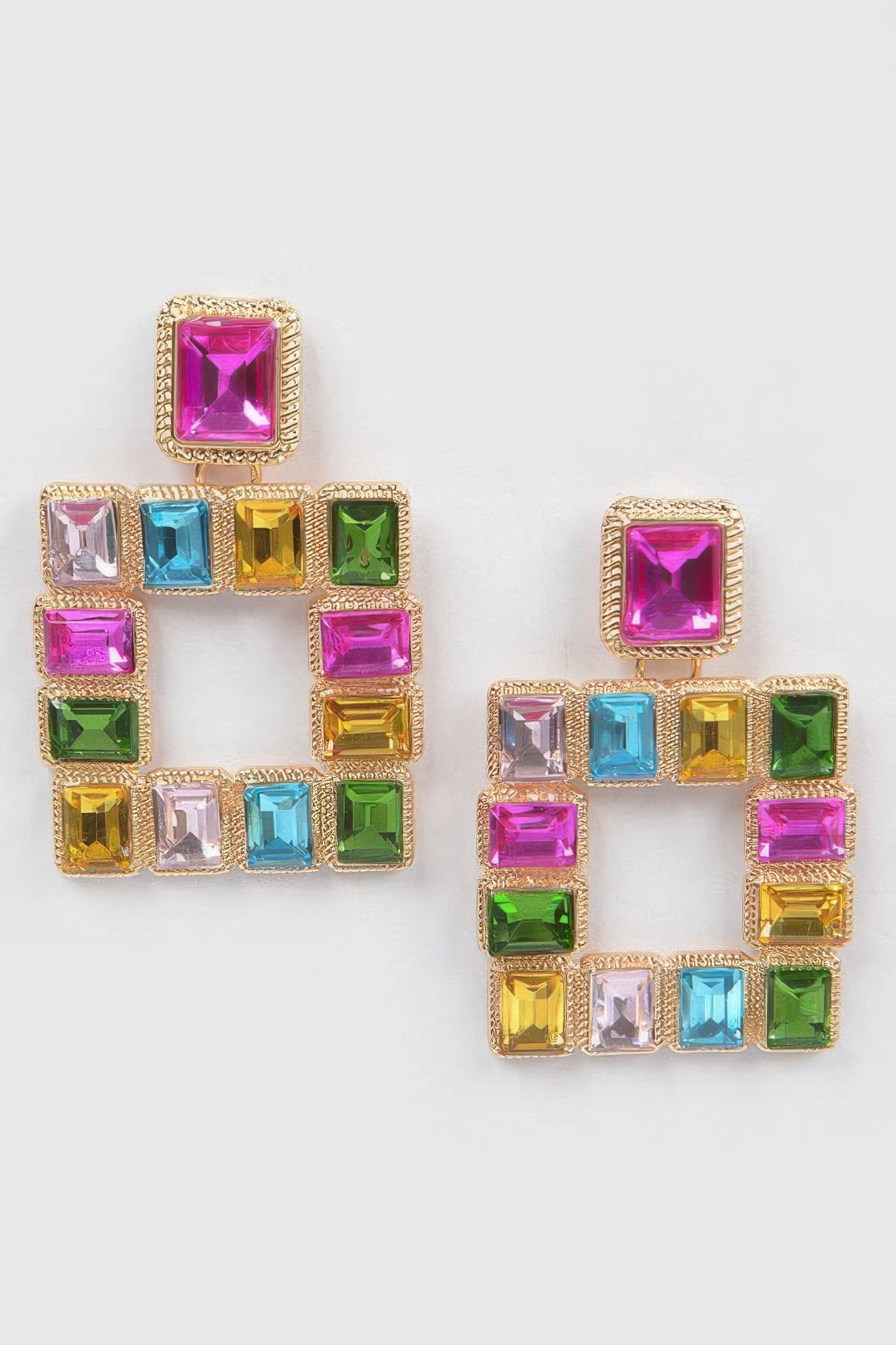 Rhinestone Square Earring