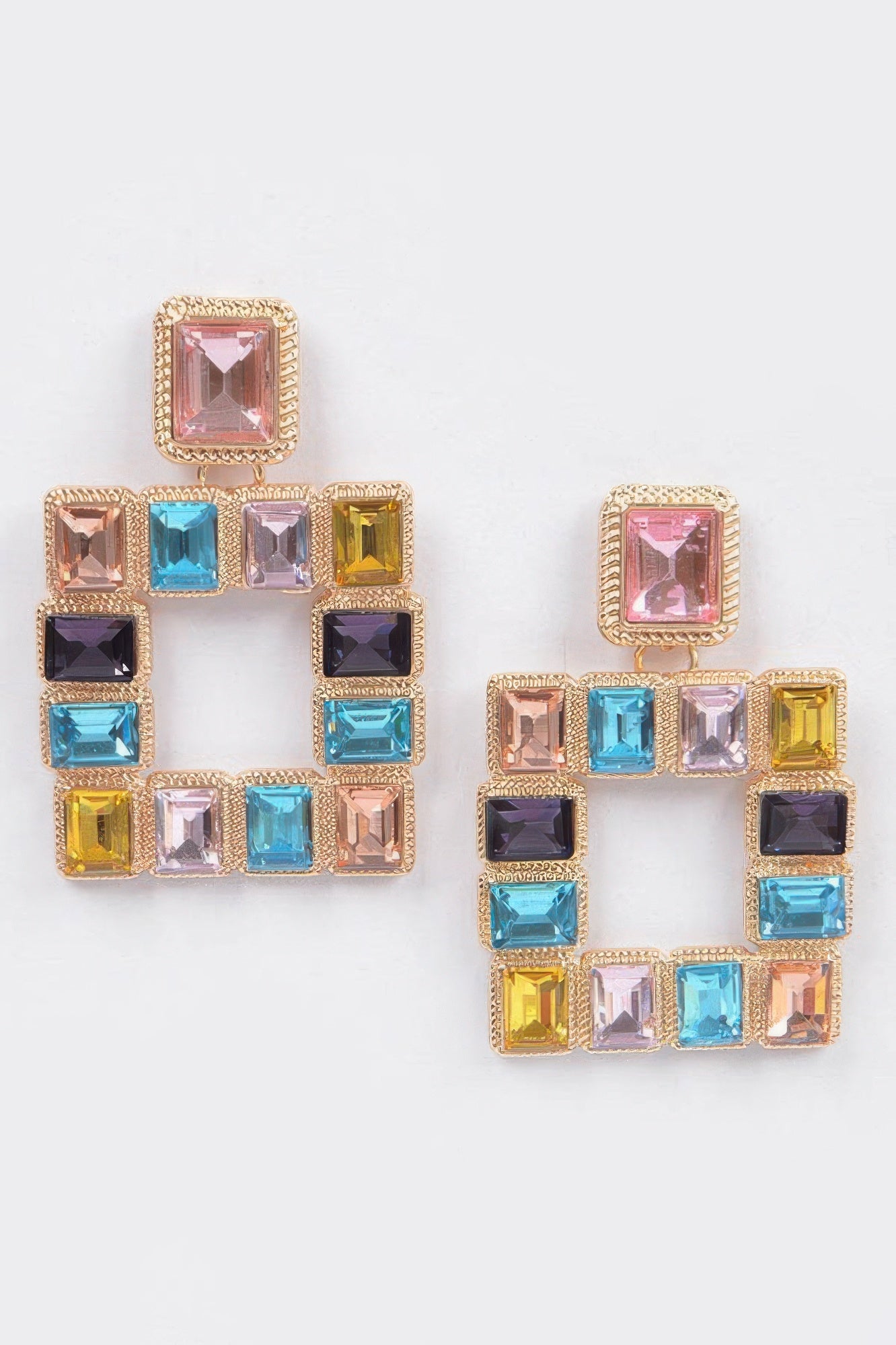 Rhinestone Square Earring