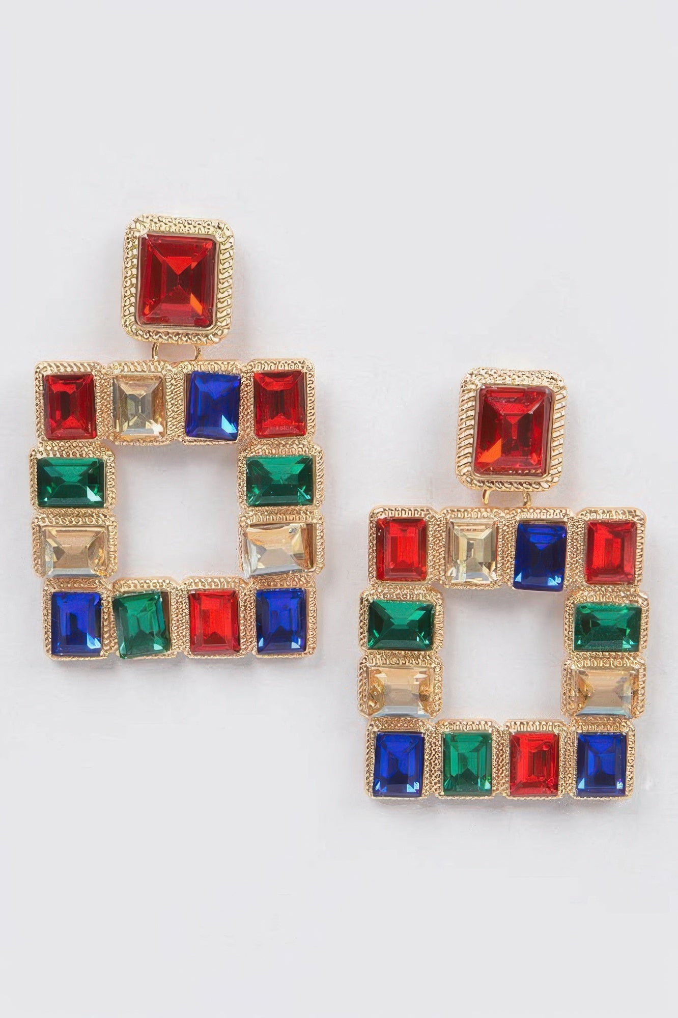 Rhinestone Square Earring
