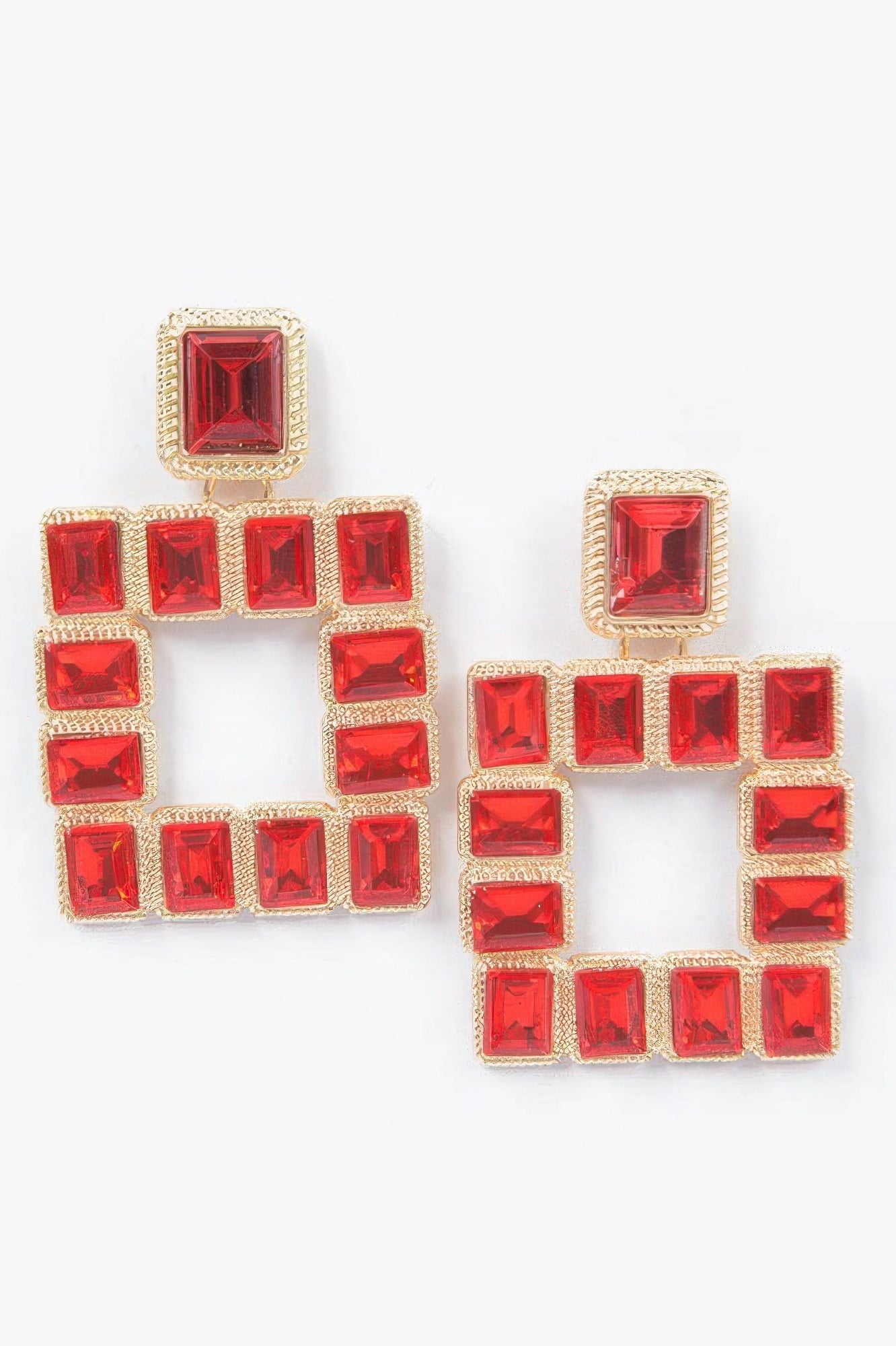 Rhinestone Square Earring