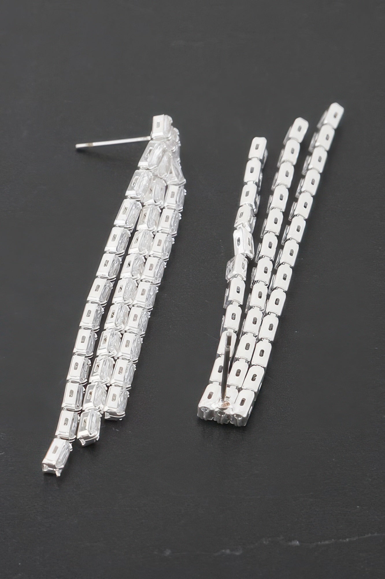 Rhinestone Tassle Earrings