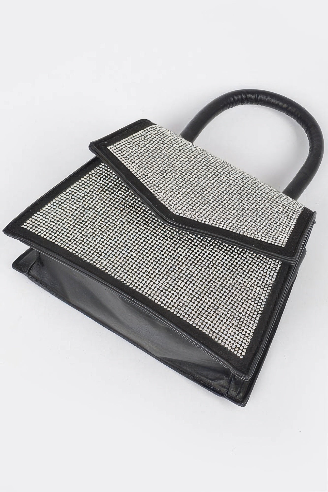 Rhinestone Top Handle Crossbody Bag