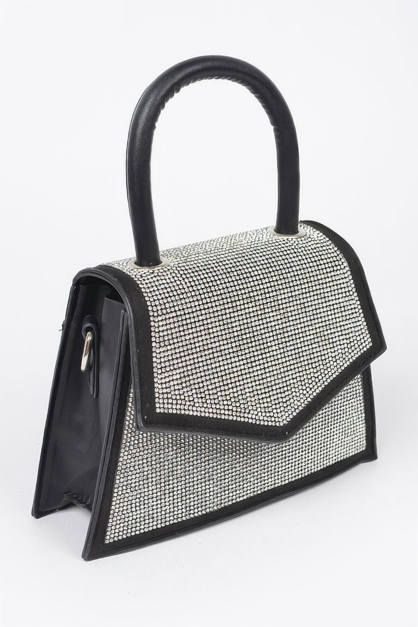 Rhinestone Top Handle Crossbody Bag