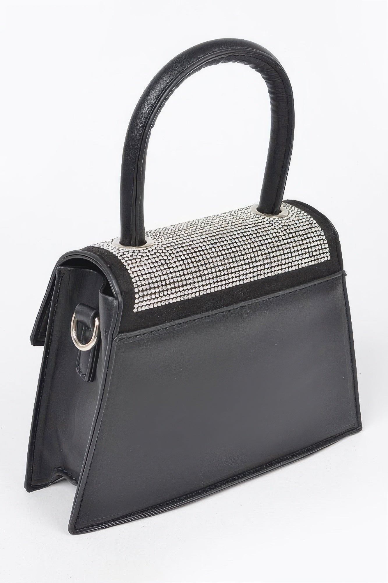 Rhinestone Top Handle Crossbody Bag