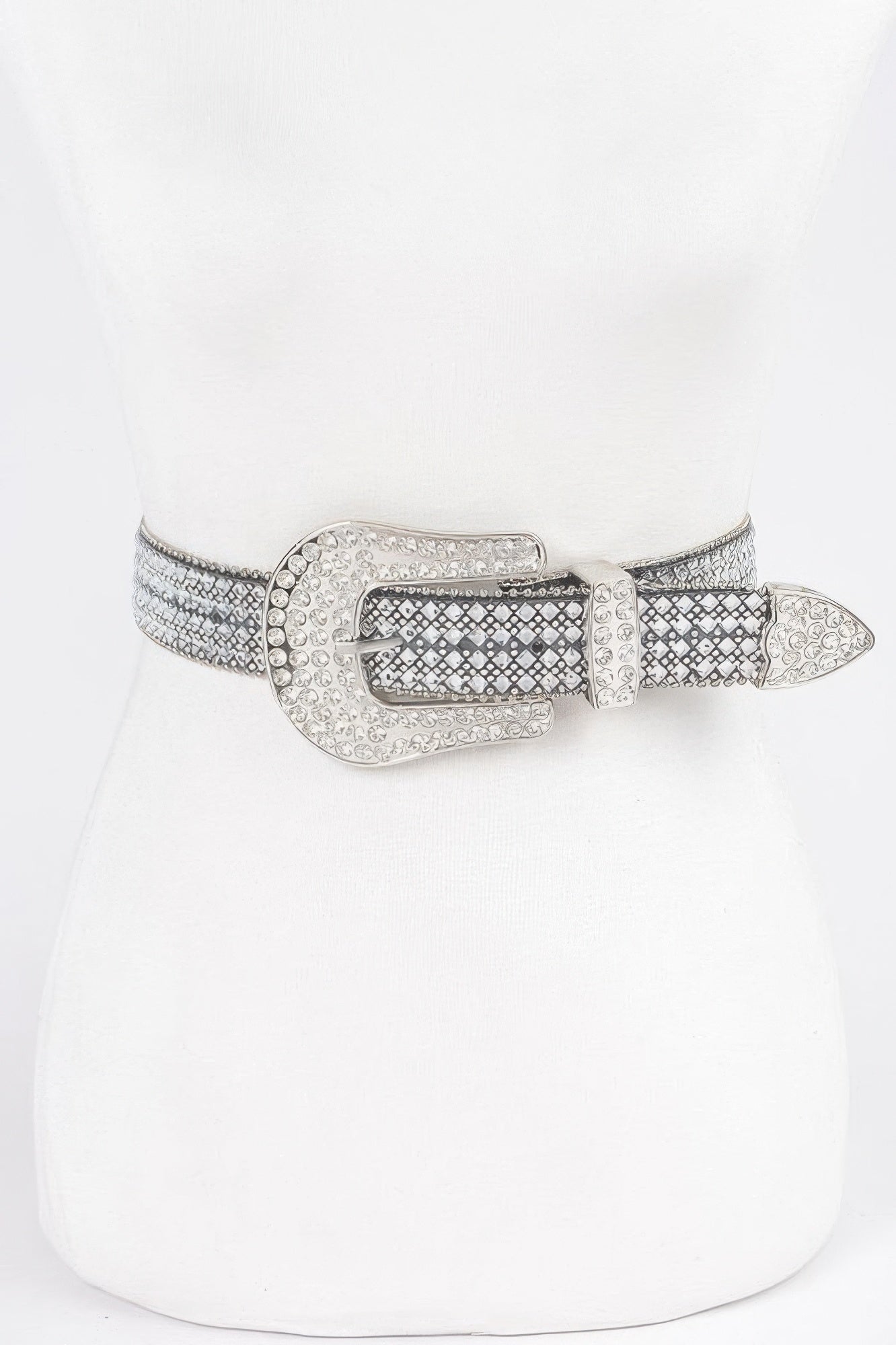 Rhinestone Western Style Plus Size Belt