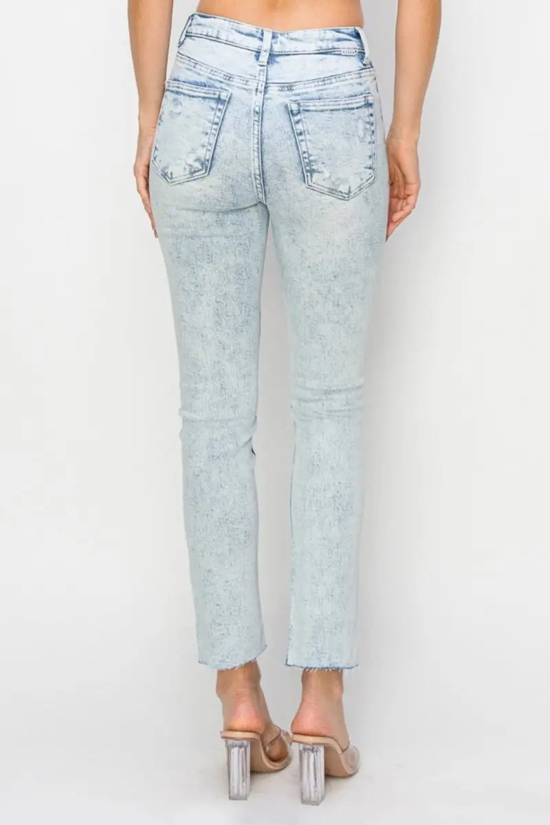 Shoes Trendsi Risen Jeans Women's High Rise Distressed Skinny Jeans USA Ship