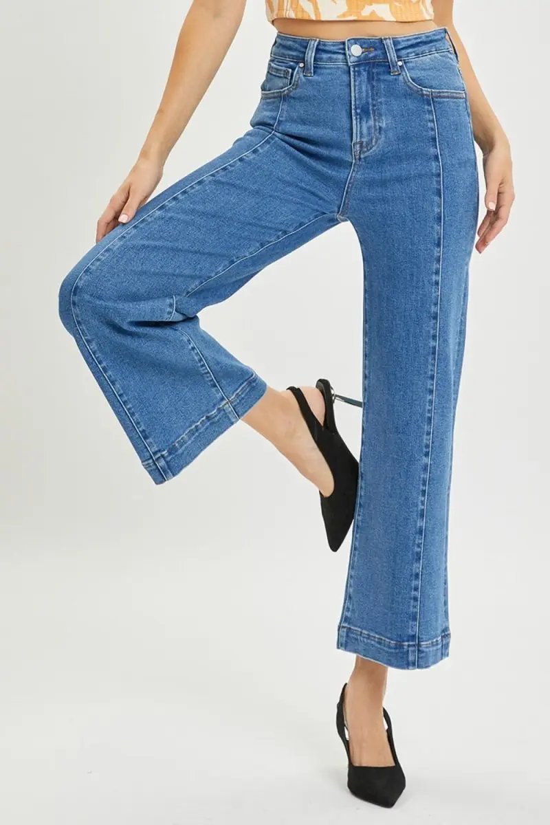 Sweaters Trendsi RISEN High Rise Wide Leg Jeans Women's Everyday Denim Comfortable Fit