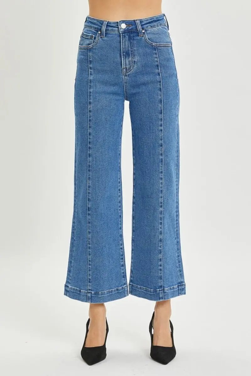 Sweaters Trendsi RISEN High Rise Wide Leg Jeans Women's Everyday Denim Comfortable Fit