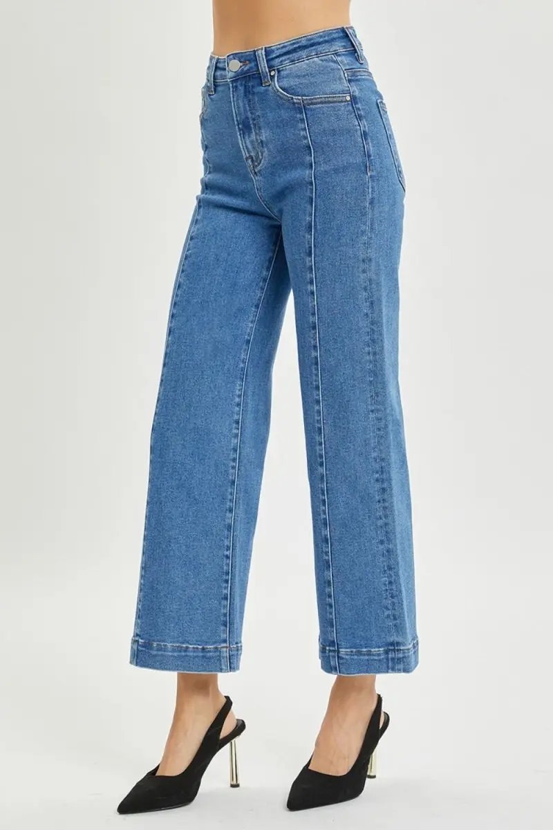 Sweaters Trendsi RISEN High Rise Wide Leg Jeans Women's Everyday Denim Comfortable Fit