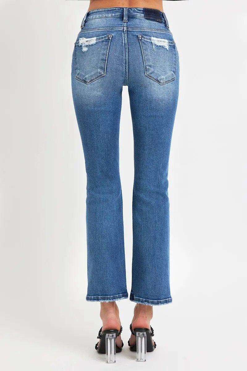 Jeans & Denim Trendsi RISEN Denim Jeans Women's Casual Ankle Straight Leg + Pockets
