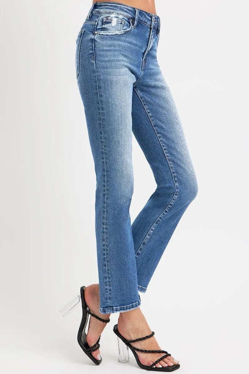Jeans & Denim Trendsi RISEN Denim Jeans Women's Casual Ankle Straight Leg + Pockets