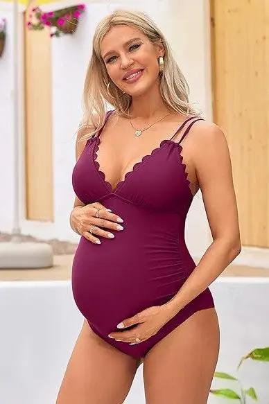 Charmo Maternity Swimsuit V Neck with Support