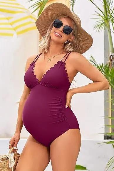Charmo Maternity Swimsuit V Neck with Support