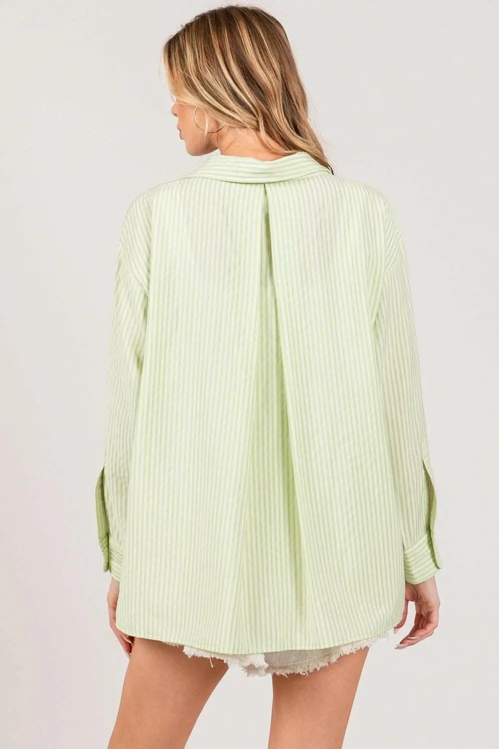 Shirts Trendsi Striped Dress Shirt Women's Office Button-Up Top Refined Fit