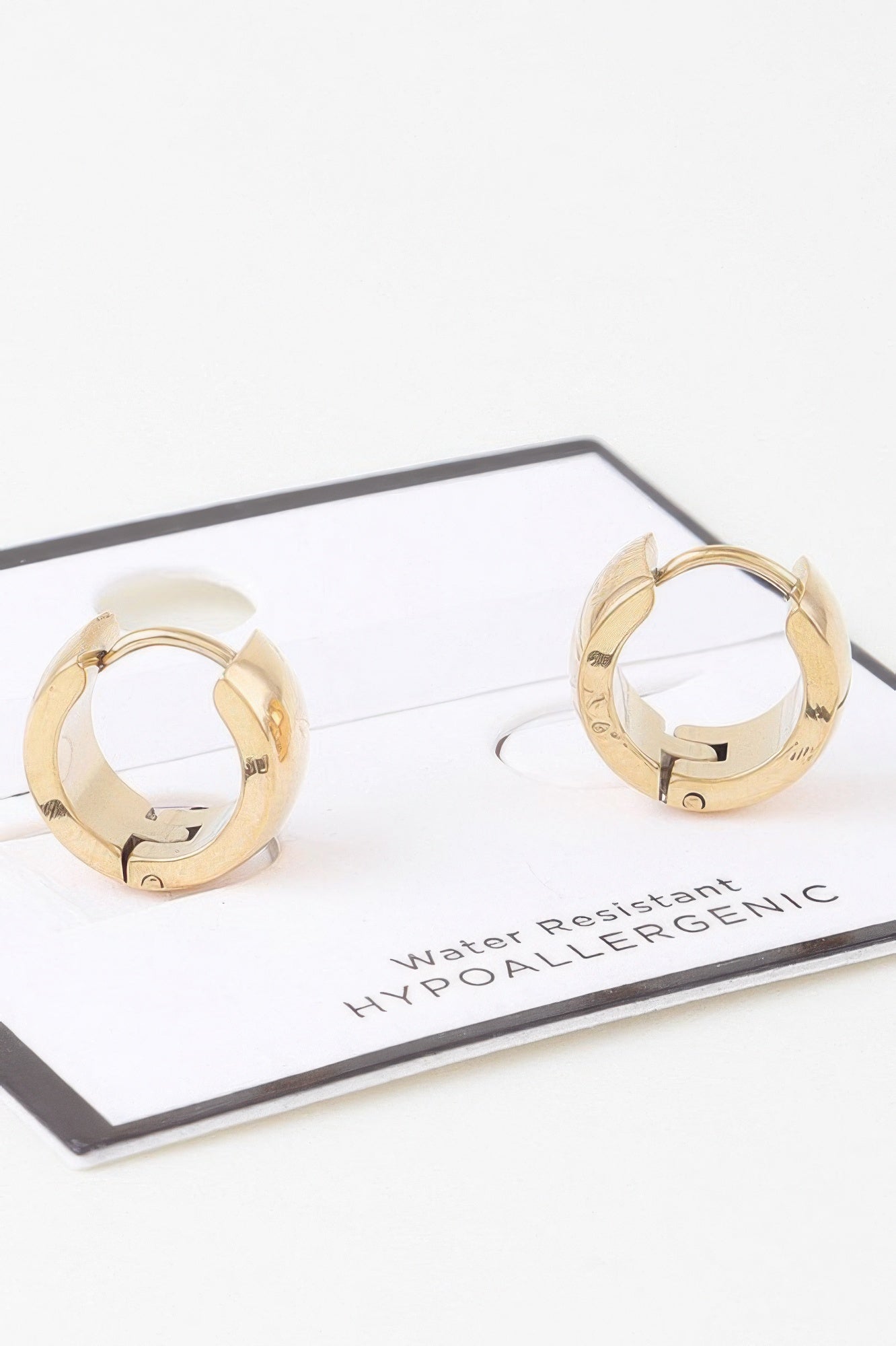 Shiny Bulky Hoop Earrings