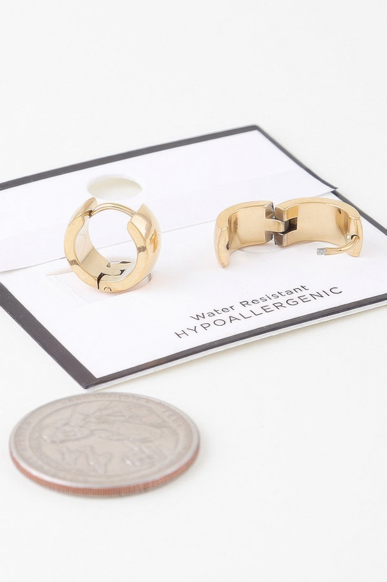 Shiny Bulky Hoop Earrings