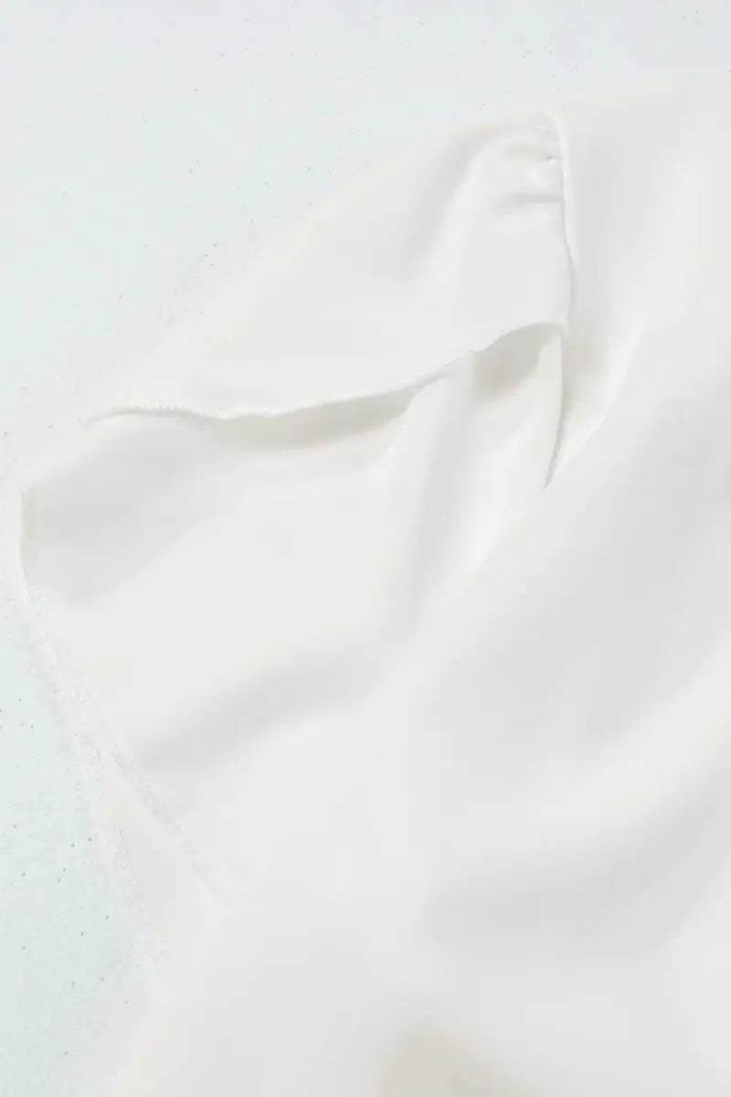 Women's Short Sleeve Blouse Blouse - Notched Short Sleeve - Women's Everyday Top