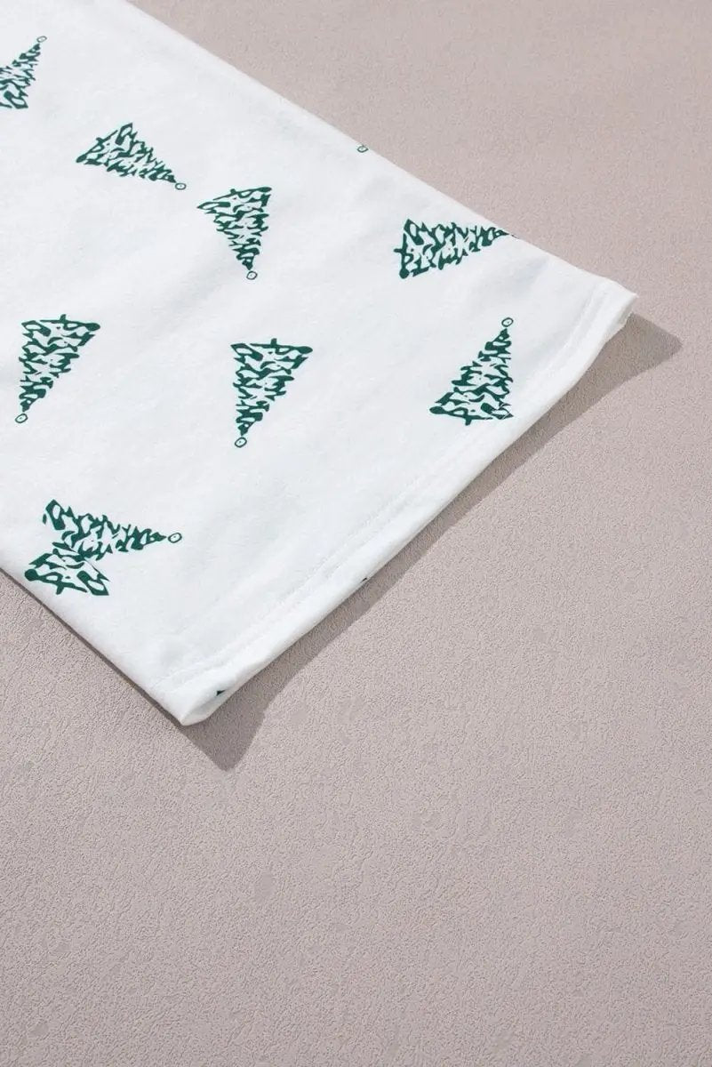 Pants Love Salve Skobeloff Print Women's Holiday Loungewear Set - Festive, Cozy