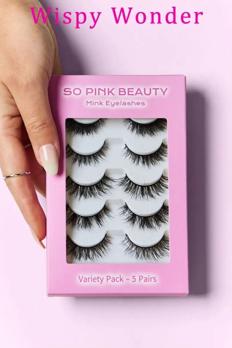 False Eyelashes - Reusable Mink Variety Pack - Natural & Glam Styles