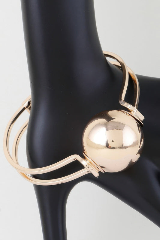 Statement Sphere Cuff Bracelet
