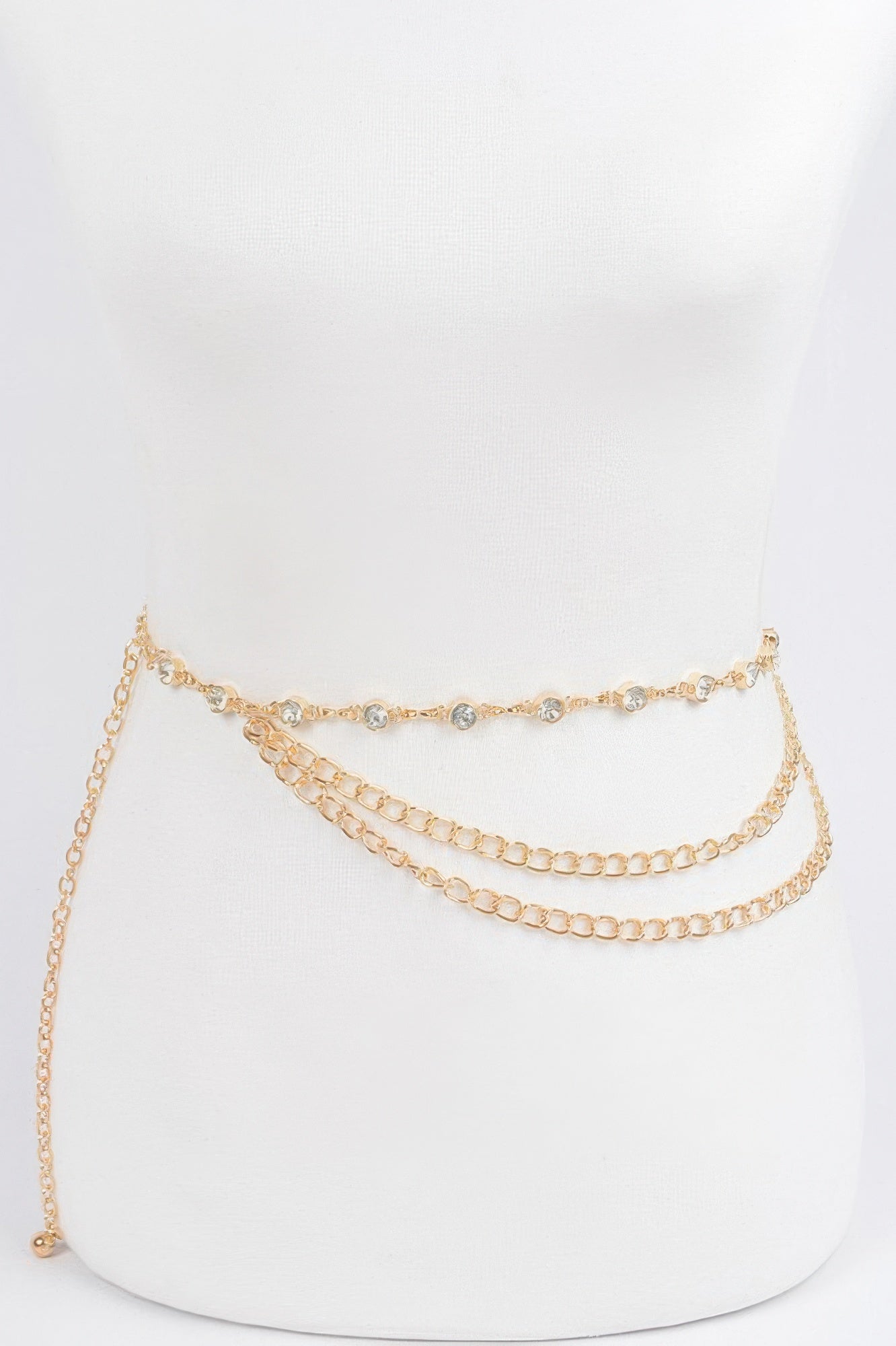 Stone Chain Layered Belt