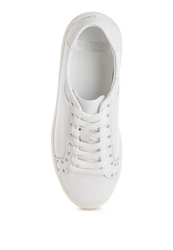 Shoes Rag Company Strider Studs Embellished Chunky Sneakers for Stylish Comfort
