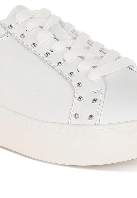 Shoes Rag Company Strider Studs Embellished Chunky Sneakers for Stylish Comfort