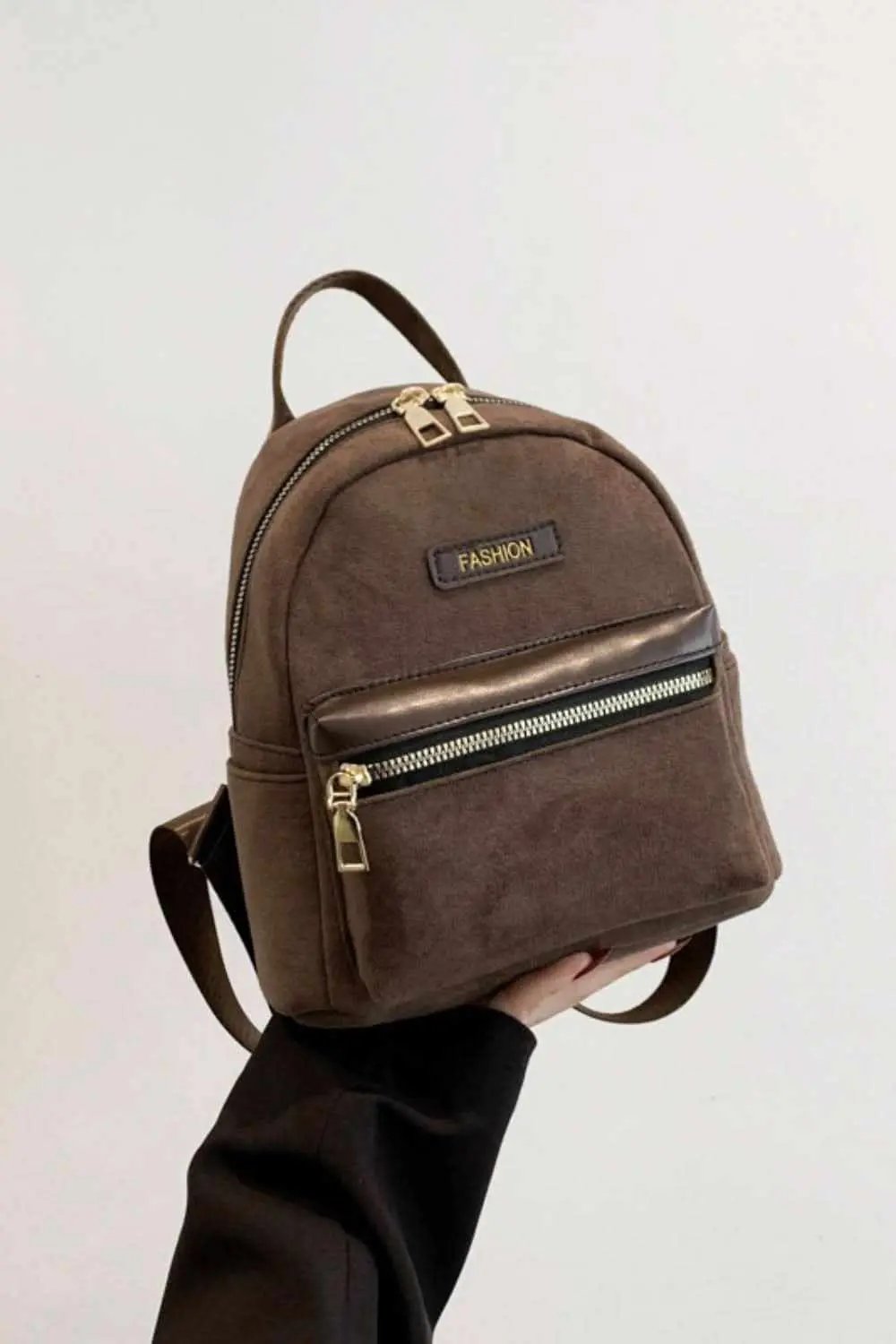 Accessories Trendsi Suede Mini Backpack Women's Stylish Accessory Adjustable Strap Bag