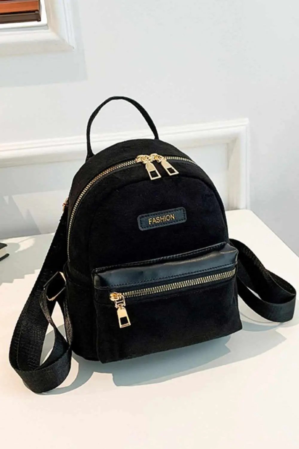 Accessories Trendsi Suede Mini Backpack Women's Stylish Accessory Adjustable Strap Bag