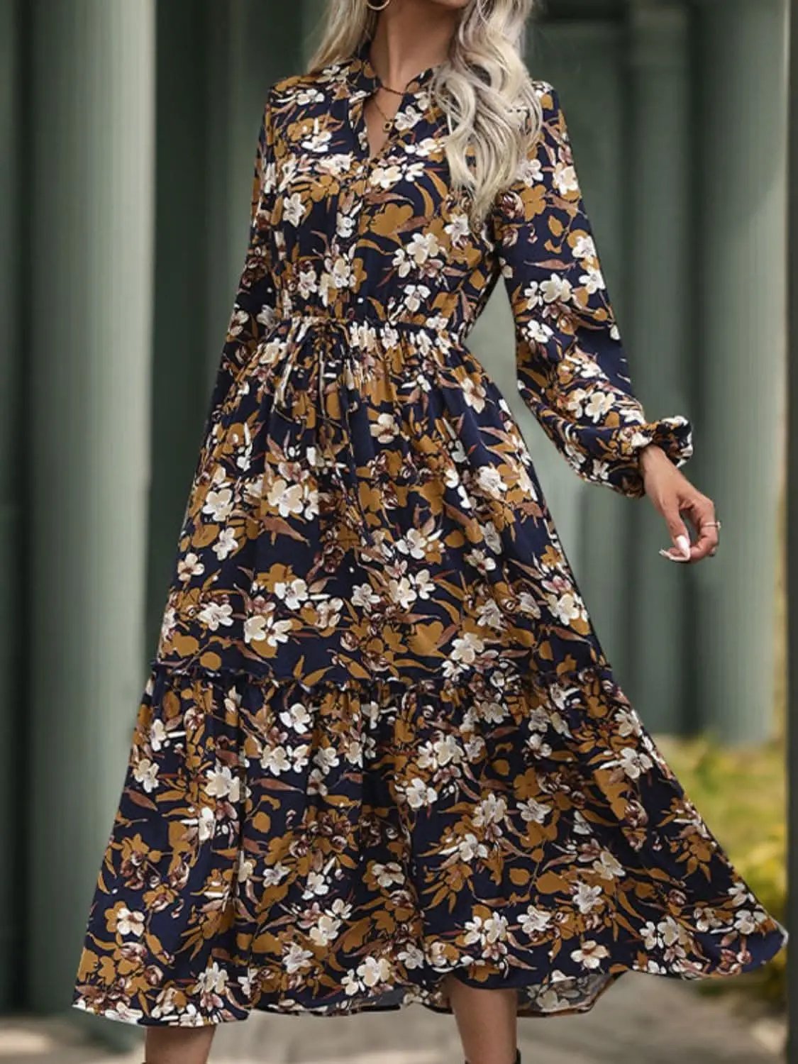Dresses Trendsi Chic Perfee notched midi dress