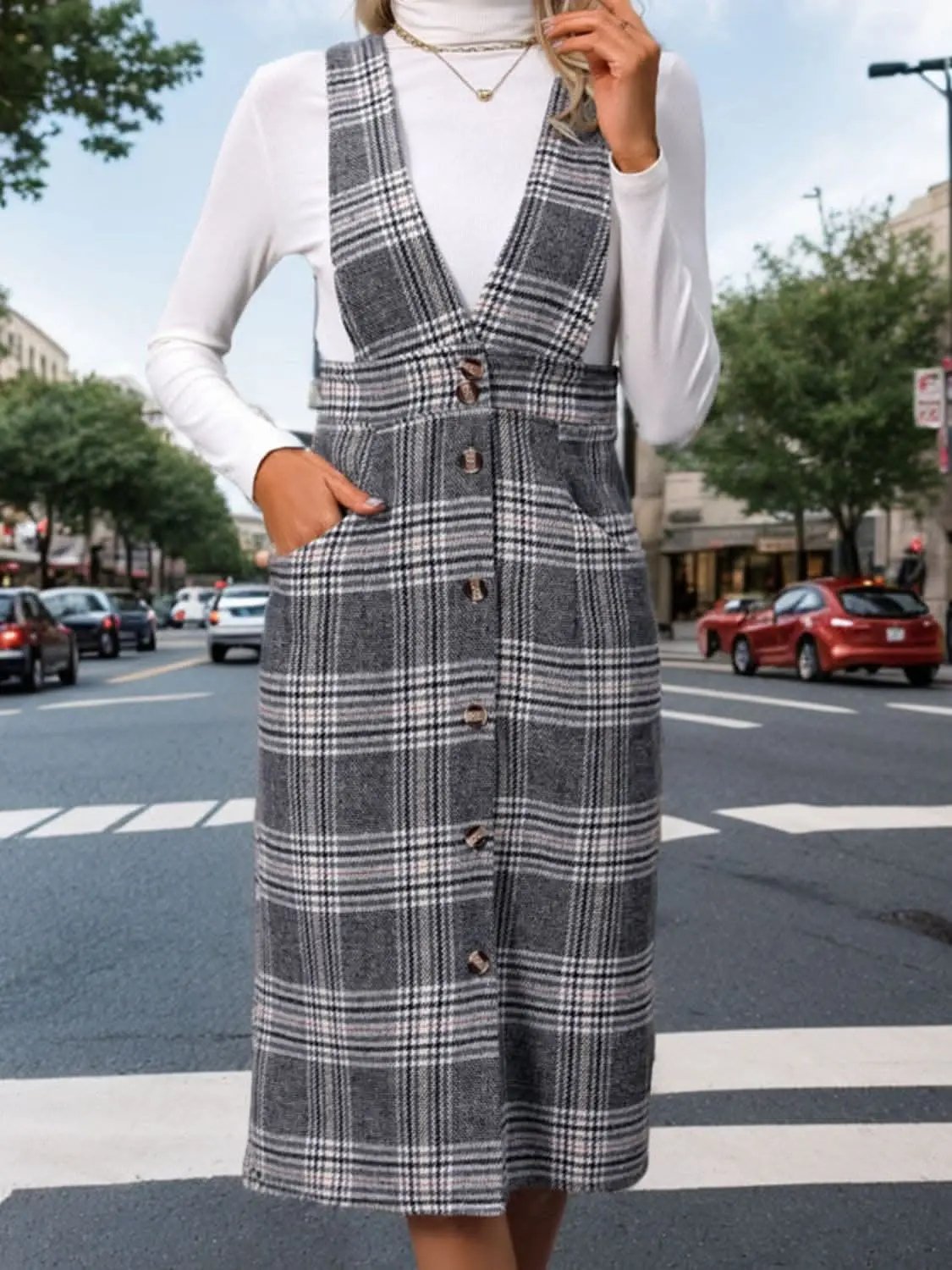 Dresses Trendsi Chic plaid dress with pockets