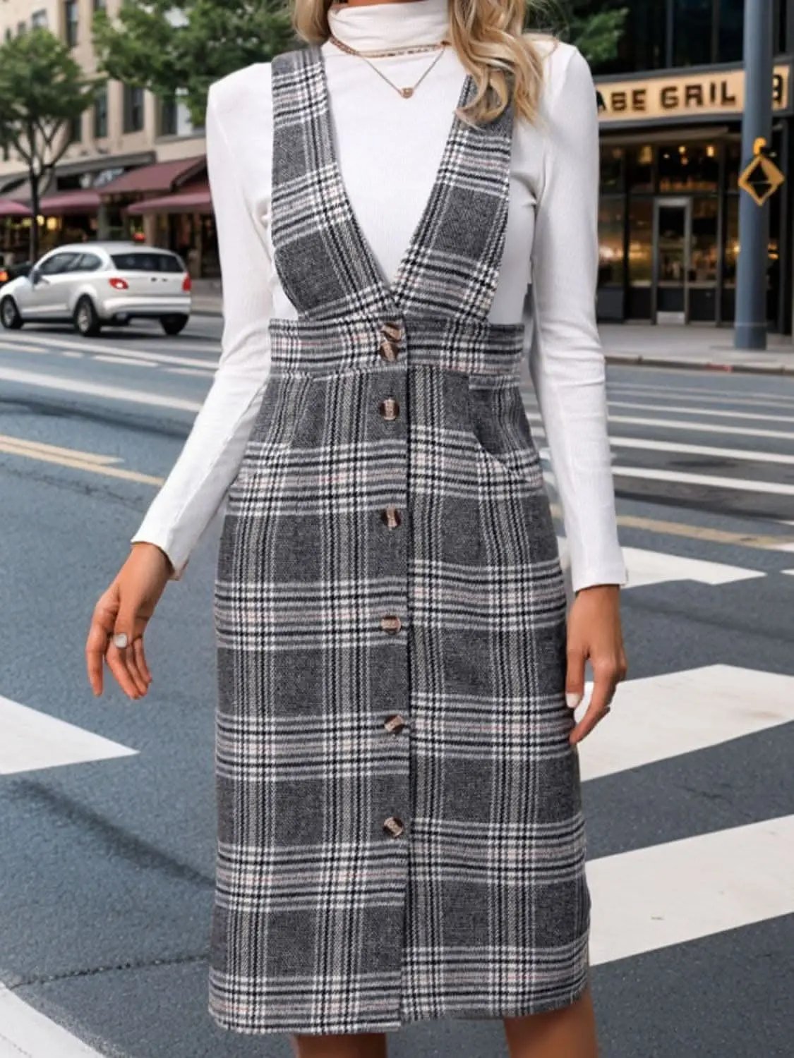 Dresses Trendsi Chic plaid dress with pockets