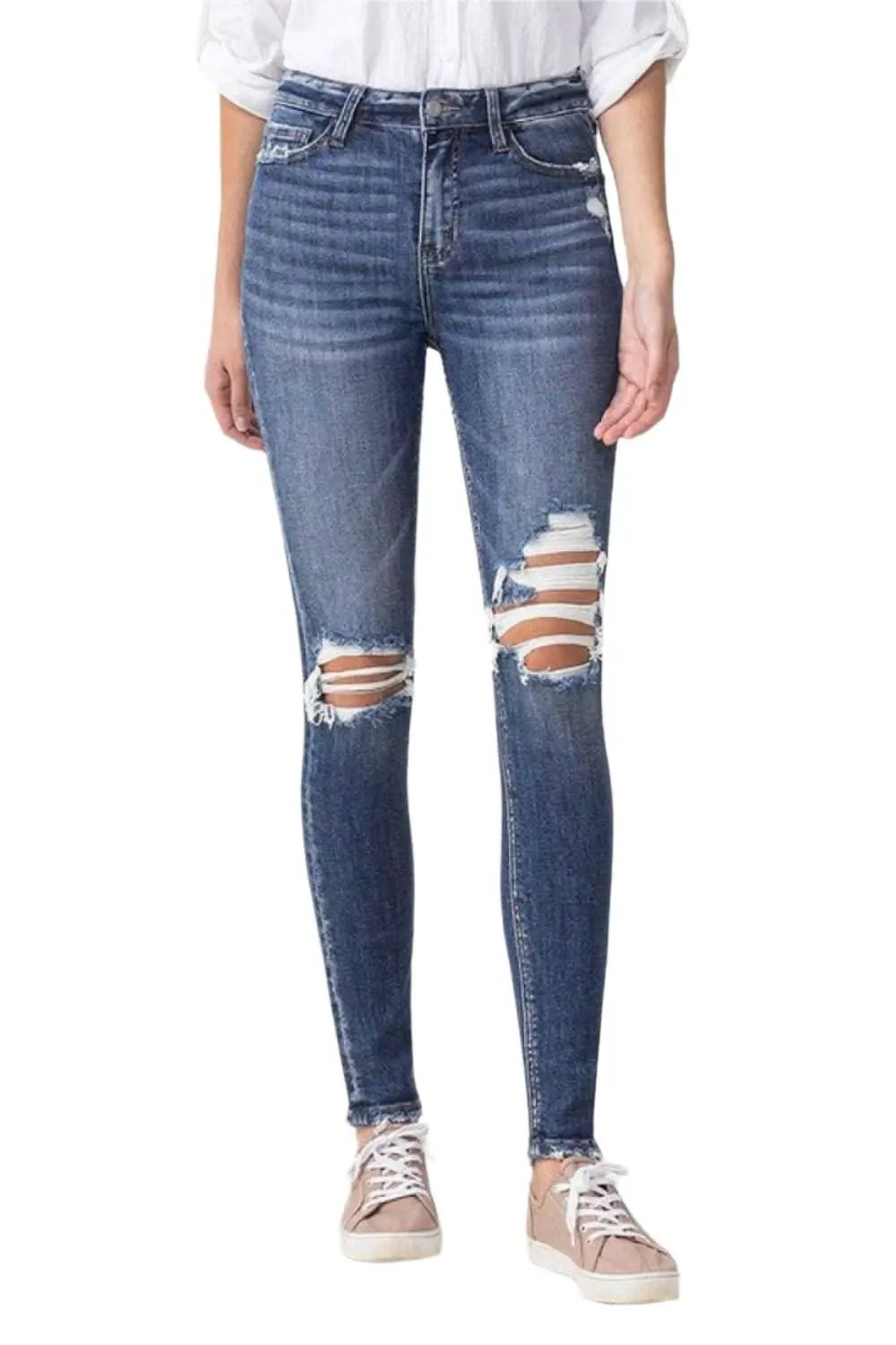 Trendsi High Rise Skinny Jeans With Stretch — Everyday Wear