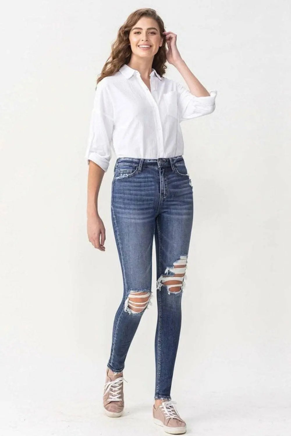 Trendsi High Rise Skinny Jeans With Stretch — Everyday Wear