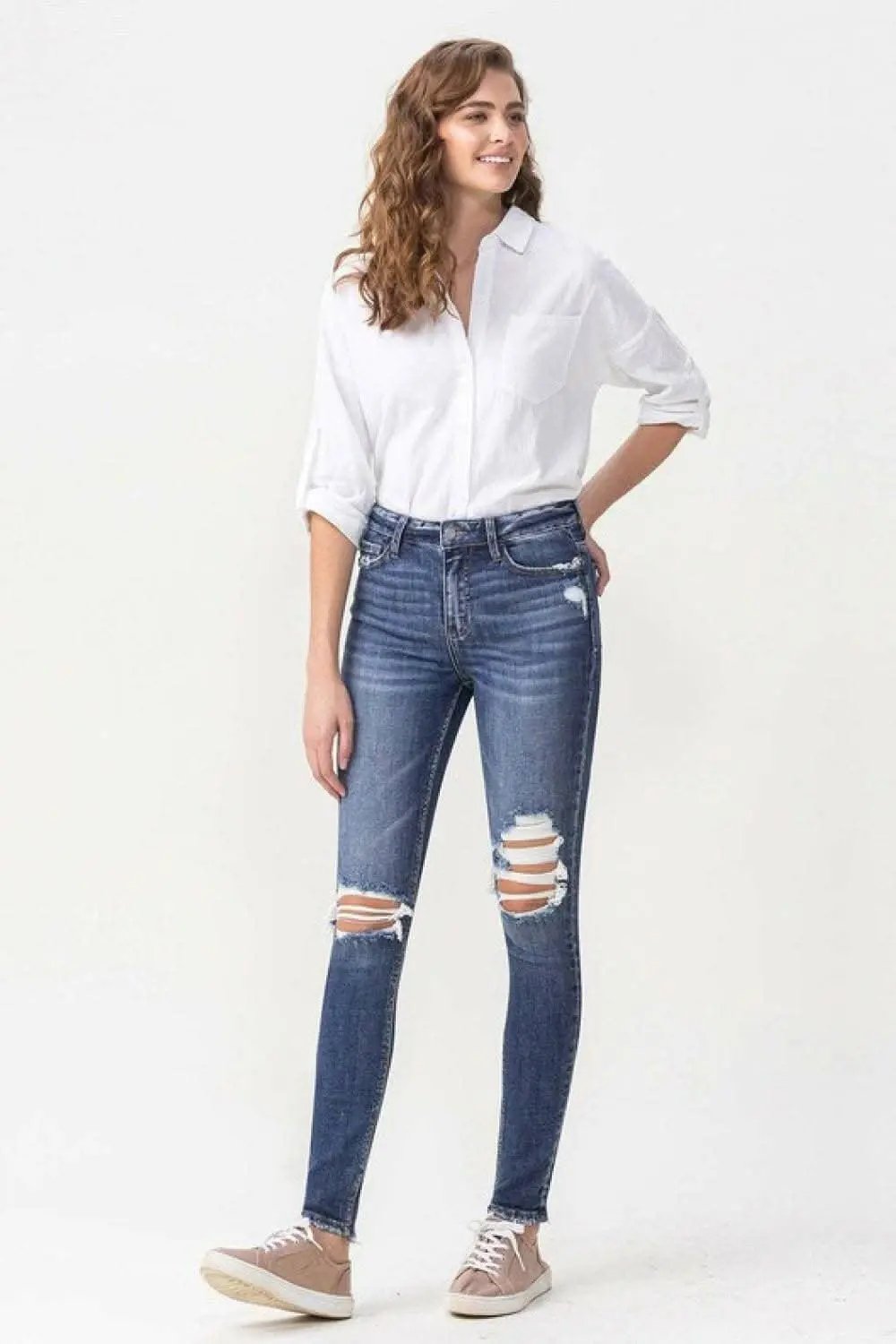 Trendsi High Rise Skinny Jeans With Stretch — Everyday Wear