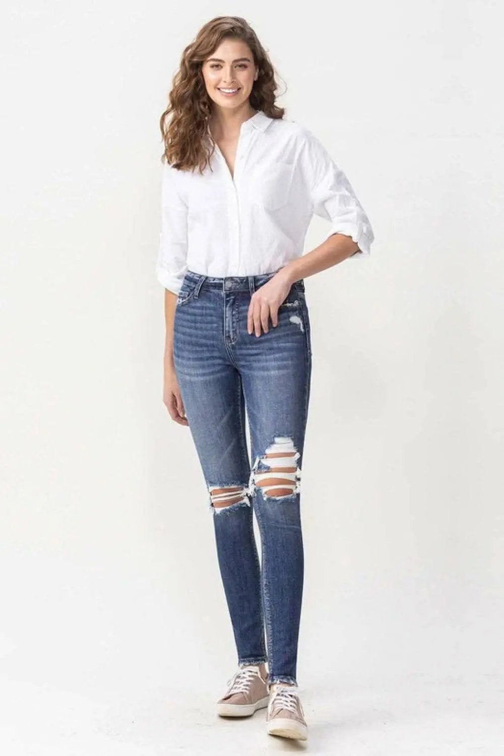 Trendsi High Rise Skinny Jeans With Stretch — Everyday Wear