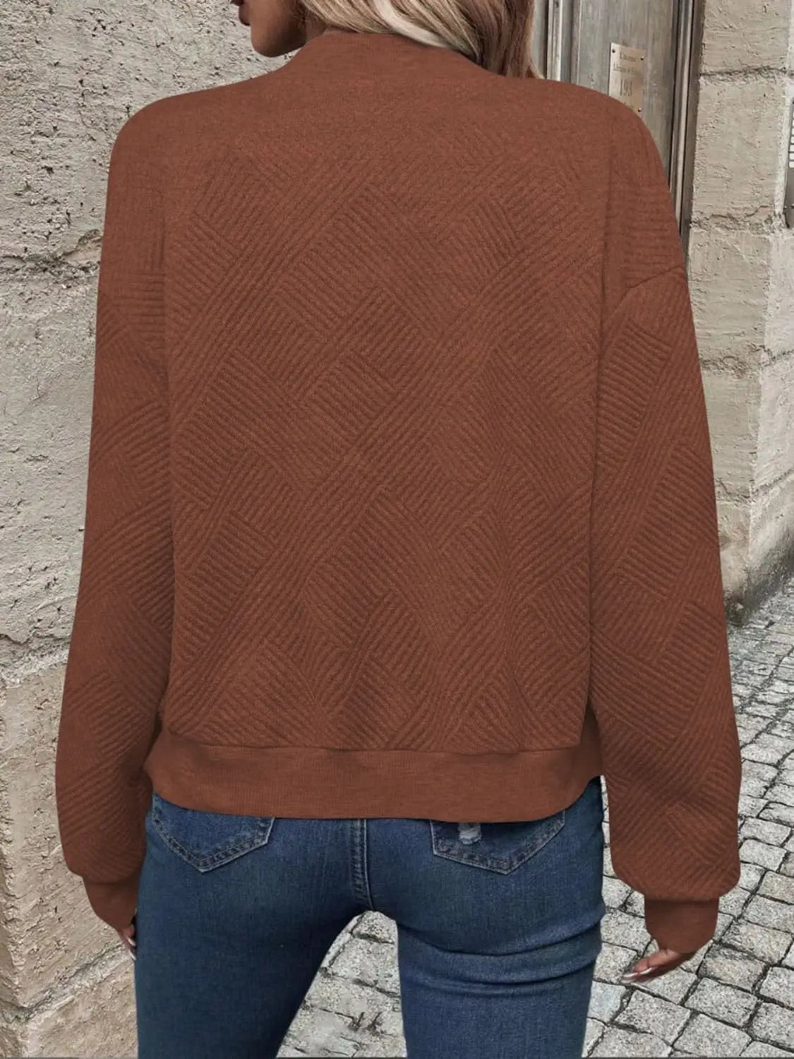 Jackets Trendsi Chic zip-up jacket - long sleeve, 100% polyester