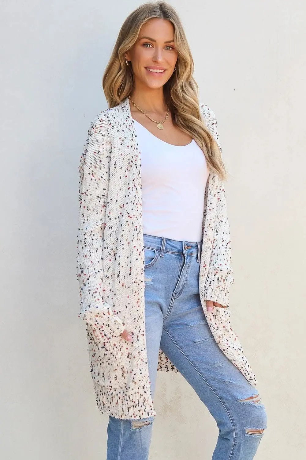 Sweaters Trendsi Cozy cardigan with pockets, soft blend
