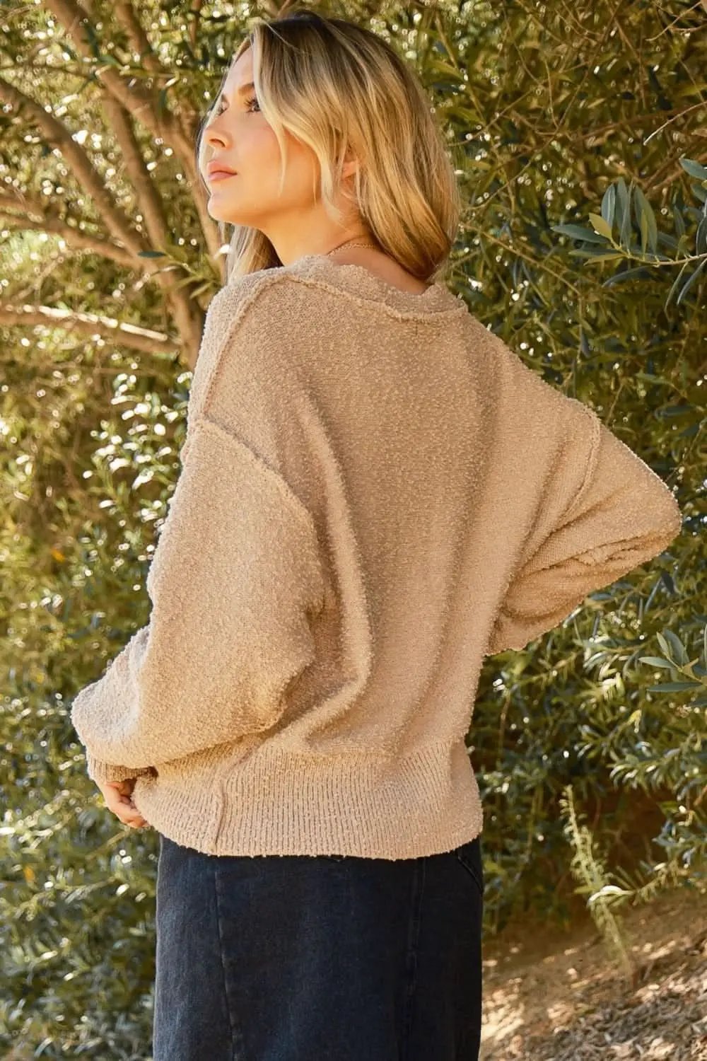 Sweaters Trendsi Knit Cardigan Women's Layering Essential Button-Down Sweater