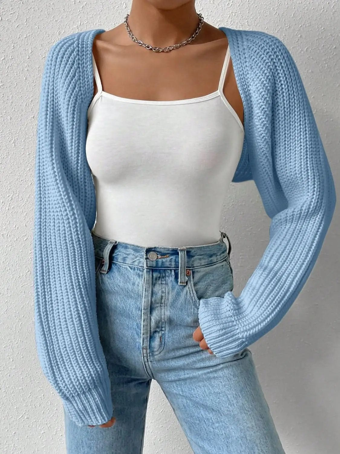 Sweaters Trendsi Chic Honey Cardigan Women's Versatile Layer Open Front Acrylic Cardigan