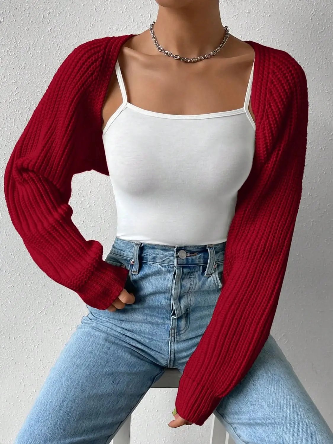 Sweaters Trendsi Chic Honey Cardigan Women's Versatile Layer Open Front Acrylic Cardigan