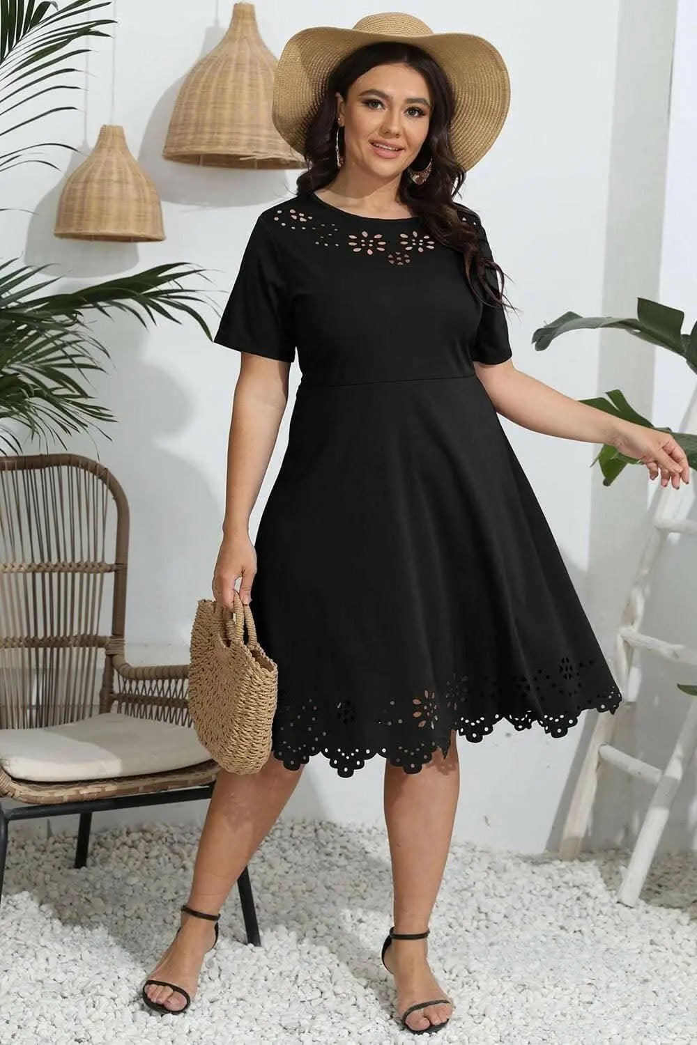 Plus Size Maxi Dress by Trendsi — Sheer Flowy Elegance