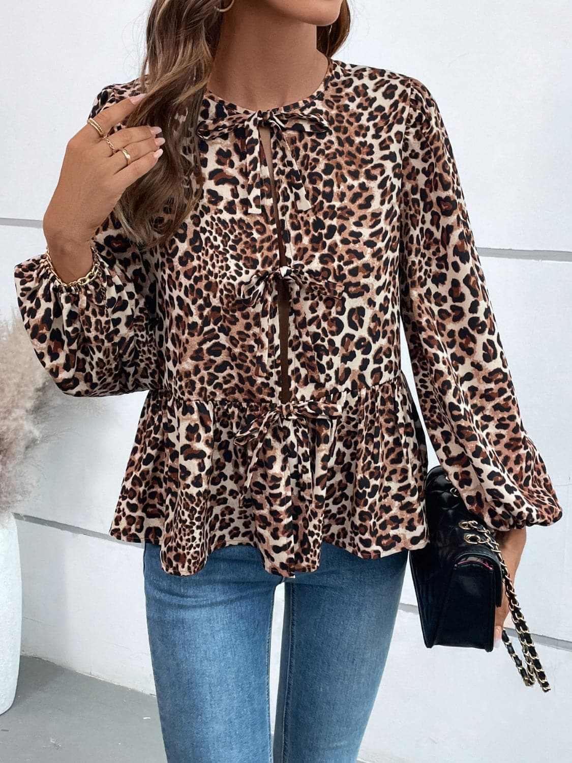 Women's Peplum Top Top - Long Sleeve Peplum - Chic & Flattering