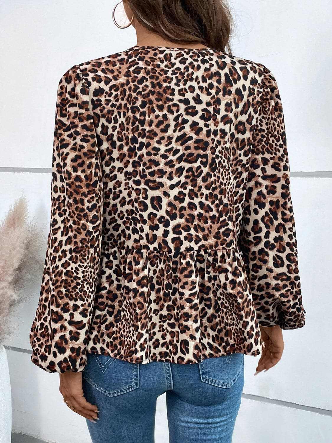 Women's Peplum Top Top - Long Sleeve Peplum - Chic & Flattering