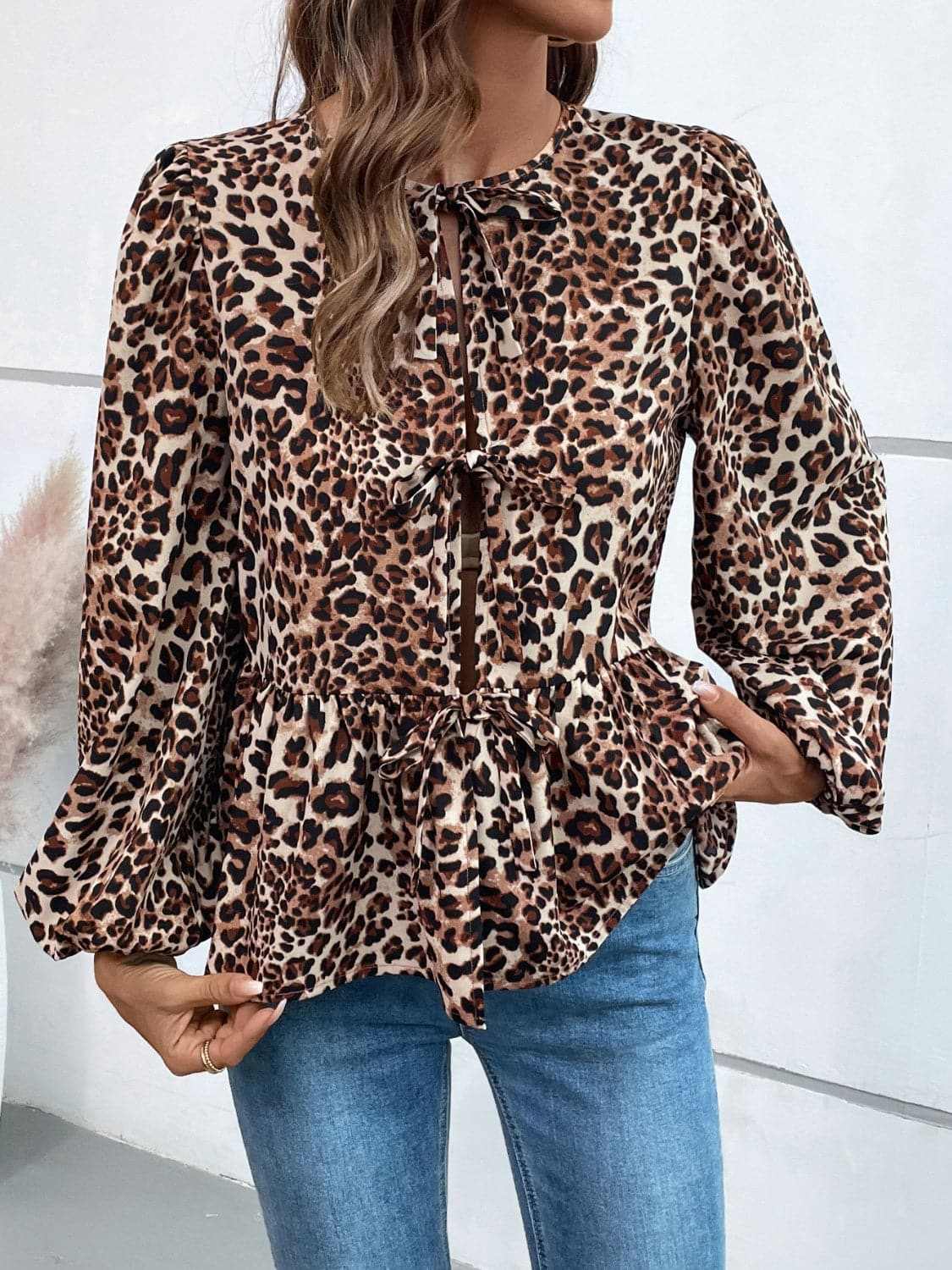 Women's Peplum Top Top - Long Sleeve Peplum - Chic & Flattering