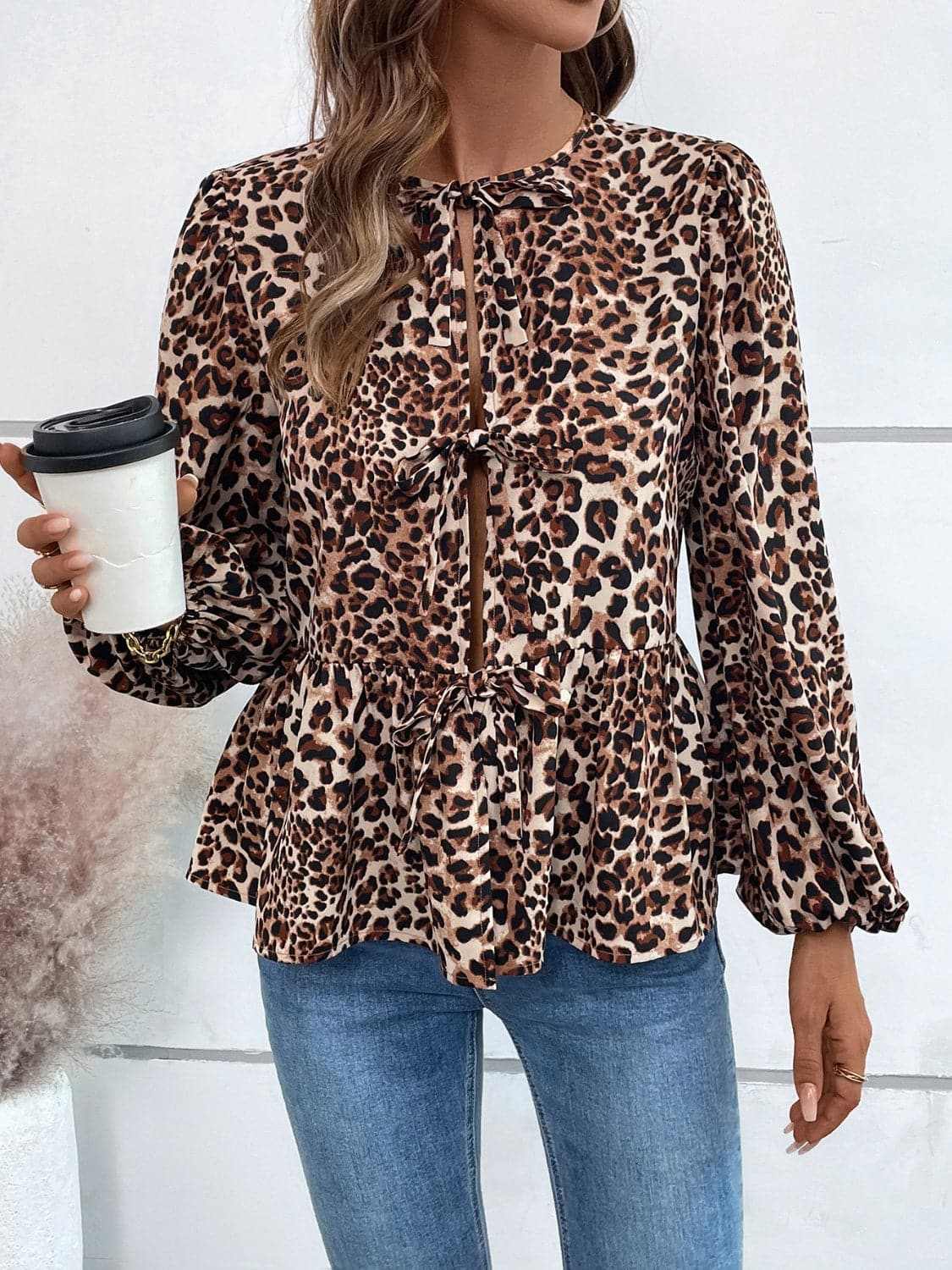 Women's Peplum Top Top - Long Sleeve Peplum - Chic & Flattering