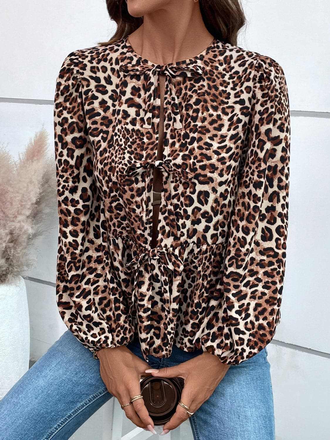 Women's Peplum Top Top - Long Sleeve Peplum - Chic & Flattering