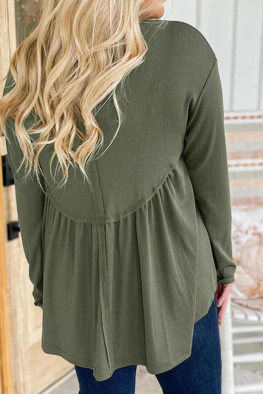 Shirts Trendsi Chic plus size long sleeve blouse