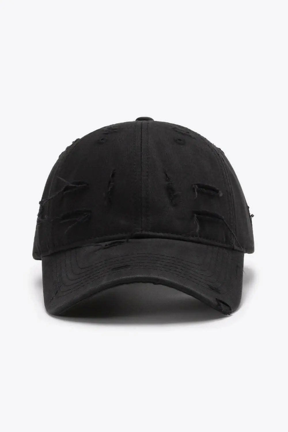Trendsi Distressed Baseball Cap Adjustable Cotton — Vintage Style